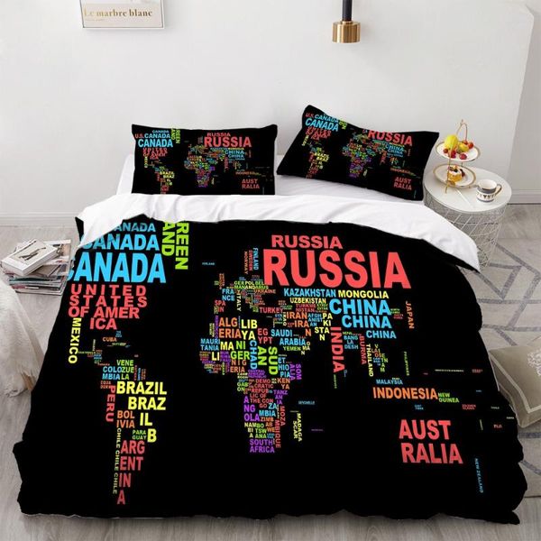 

bedding sets 2/3 piece set cartoon home black duvet cover for bedroom bed quilt luxury comfortable