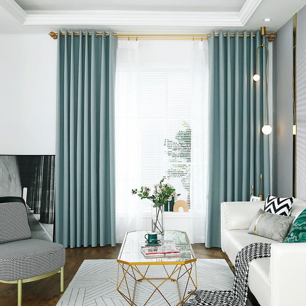 

curtains for bedroom high-grade blackout blinds insulation living room solid color window curtain & drapes