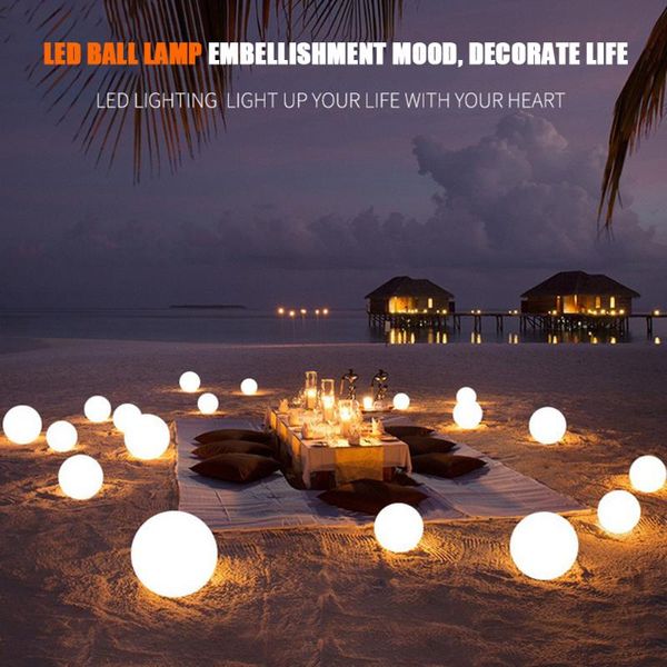 

garden ball light ip65 waterproof patio lawn lamp wedding home outdoor decorations with 24-key remote control lamps