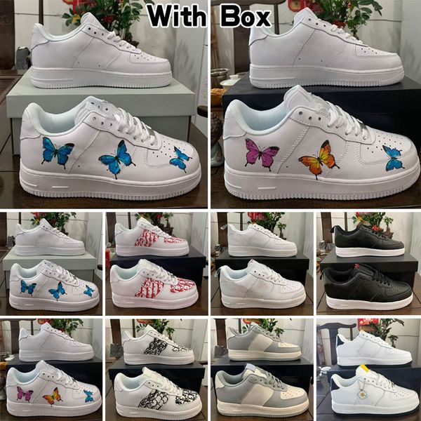 

civilist women af 1 one 1 cork sports shoes lx gemstone wedding shoes sneakers comes with 10 butterfly, Black;brown