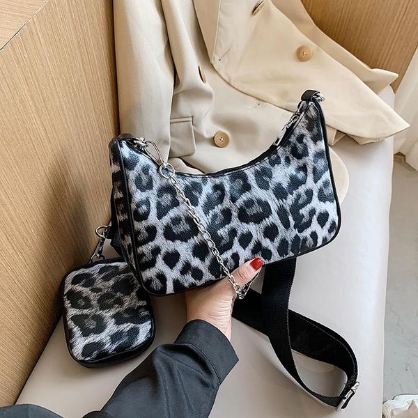 

women's leopard synthetic fur cross handbag, in winter, stripe, brand body