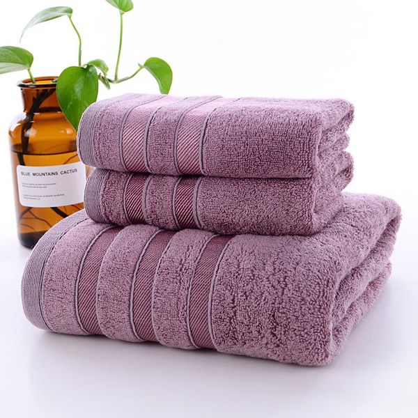 

premium bath towel set,1 large towels,2 hand towels, el quality soft cotton highly absorbent bathroom towels for adults