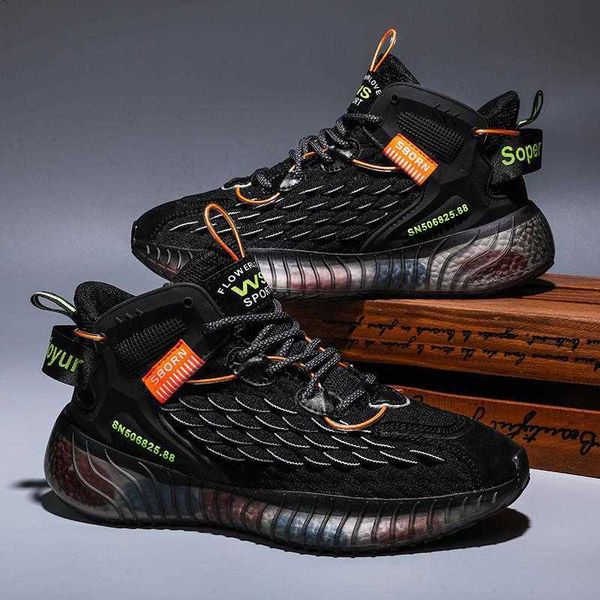 

guochao men's sho 2021 breathable trendy running casual sports daddy