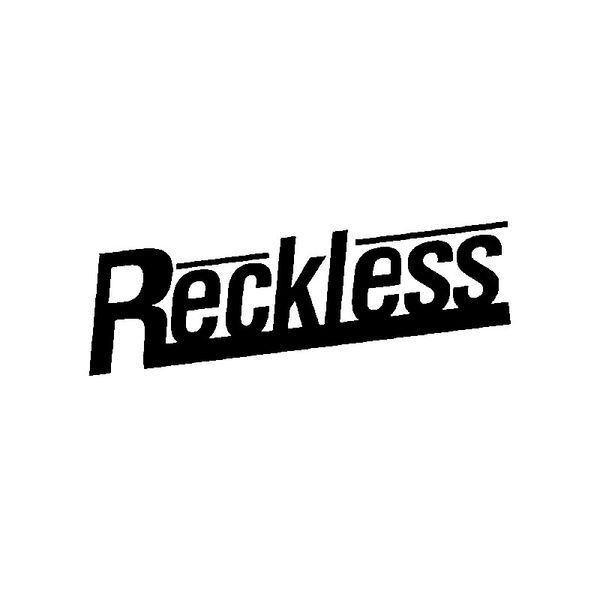 

15.8cm*4.2cm funny reckless english words vinyl car-styling car sticker decal black