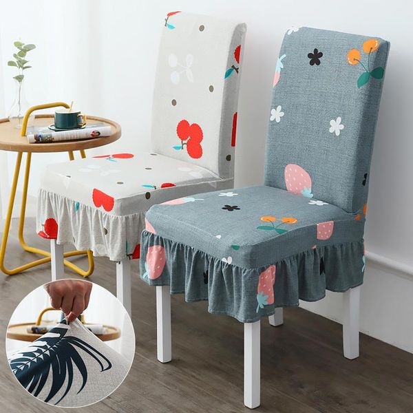 

chair covers fashion skirted cover multifunctional stretch floral print home el restaurant banquet general