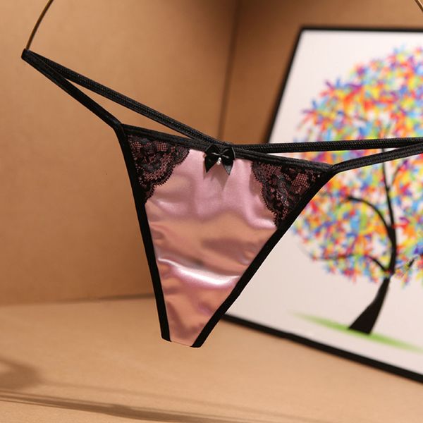 

women low rise lace erotic underwear g strings and thongs mini tback micro satin panties, Black;pink