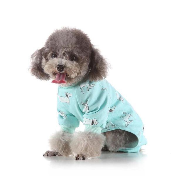 

dog apparel clothes cotton pajamas knitted cute pet sleepwear