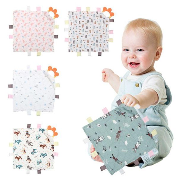

towels & robes born appease towel comforter blanket with soft teether toy baby soothing wipe handkerchief