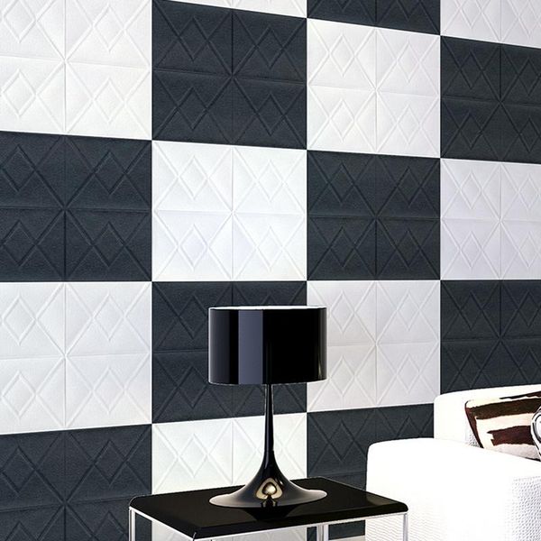 

wallpapers 3d brick pattern for tv background living room bedroom wall decor diy self-adhesive waterproof stickers 70*70cm