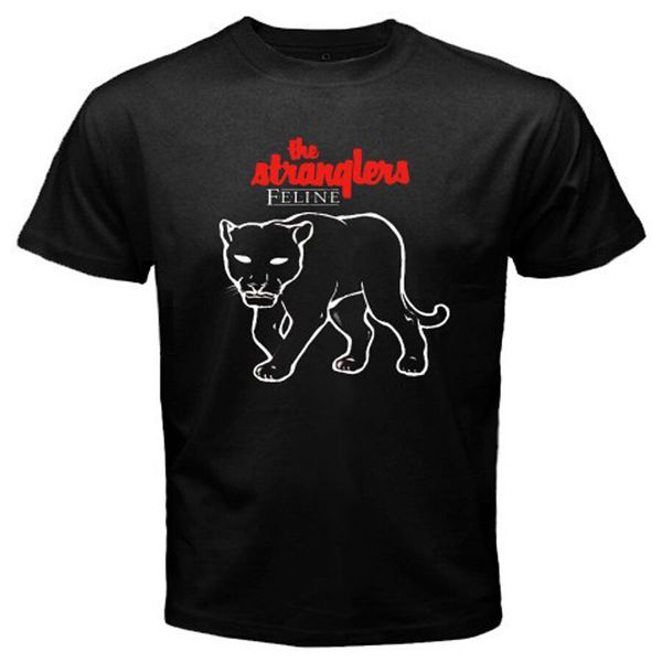 

New The Stranglers Feline Logo Men's Black T-Shirt Size S to 3XL, White;black