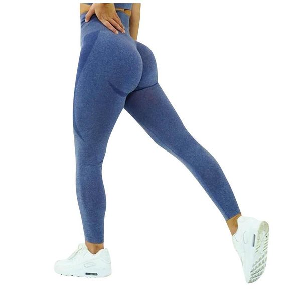 

women's leggings sports pants tights women sportwear high waist seamless push up for fitness gym clothing running, Black