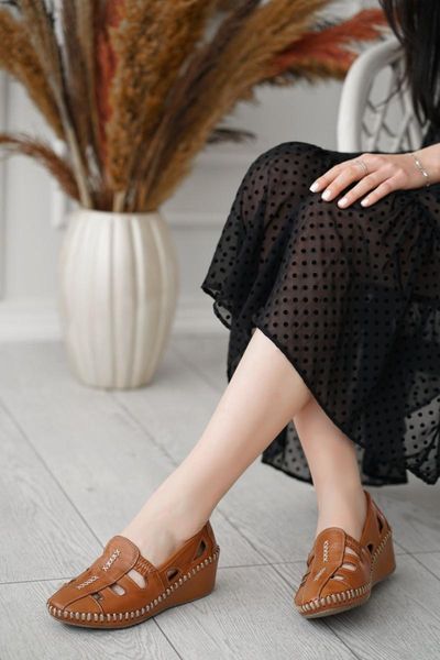 

sandals genuine leather tan women comfort tmd16010, Black