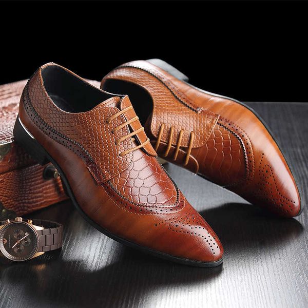 

men's block oversized men's sho carved busins formal leather 45 46 47 48 generation