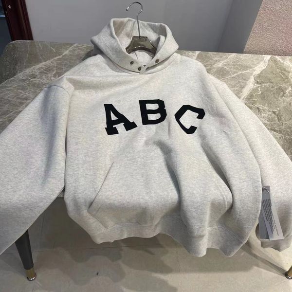 

luxury brand hoodie and jacket coats different markets fearofgod loose fog embroidery season 7 main line abc couple long, Black