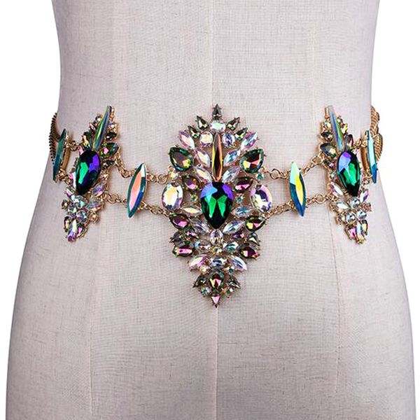 

sell women metal chain crystal belts bikini low waist body chain alloy belt elaticity female waist accessories, Silver