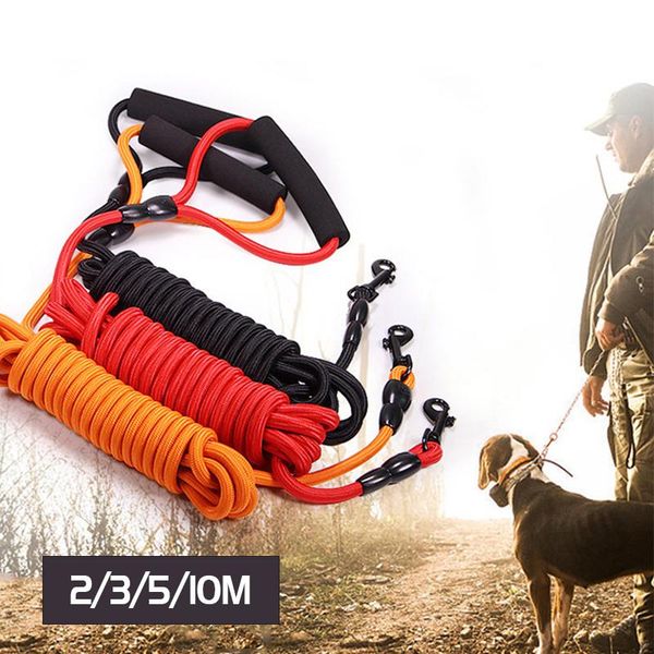 

dog collars & leashes strong leash rope outdoor walking and training pet belt nylon dogs lead safety for small large lanyard 2/3/5/10m
