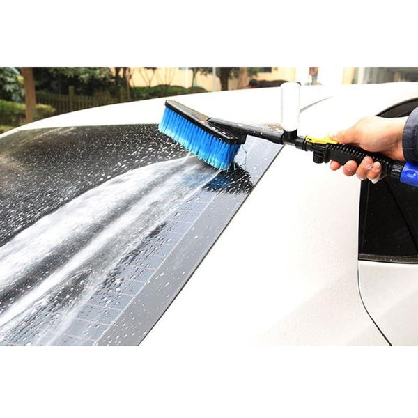 

car vehicle wash brush hose adapter truck cleaning water spray nozzle care electric scrubber drill kit plastic watering equipments