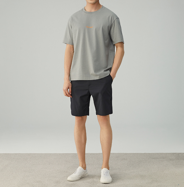 

men's shorts 2021 spring and summer casual pants sports tooling nine-point korean loose cotton, White;black