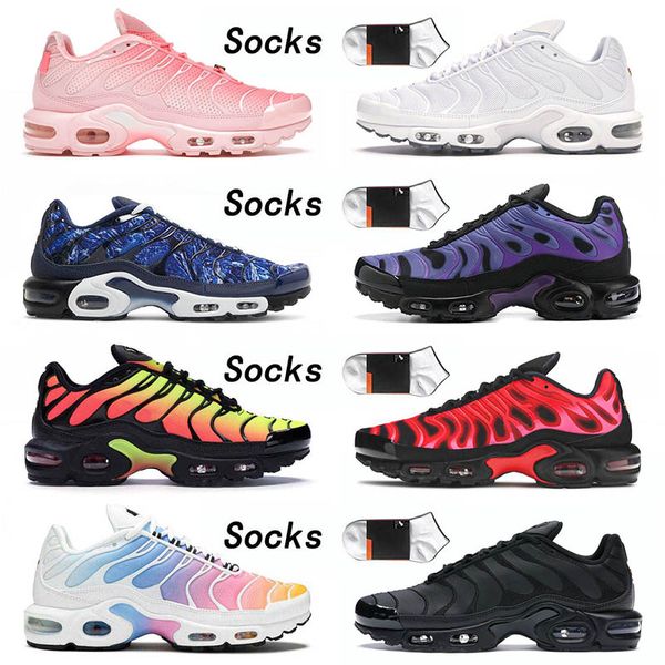 

wholesale mens womens tn plus se running shoes pink snakeskin special midnight navy neon green shattered ice black sneakers sports trainers