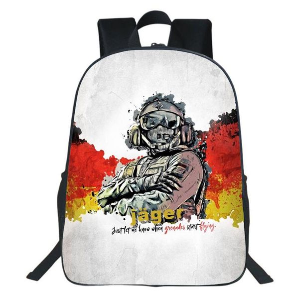 

backpack game rainbow six siege boy girl bag rucksack children fashion casual cartoons teen bookbag mochila