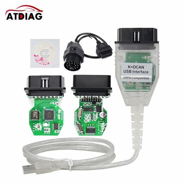

1pc for inpa k+can k can dcan usb interface with 20pin obd2 adaptor connector diagnostic tools