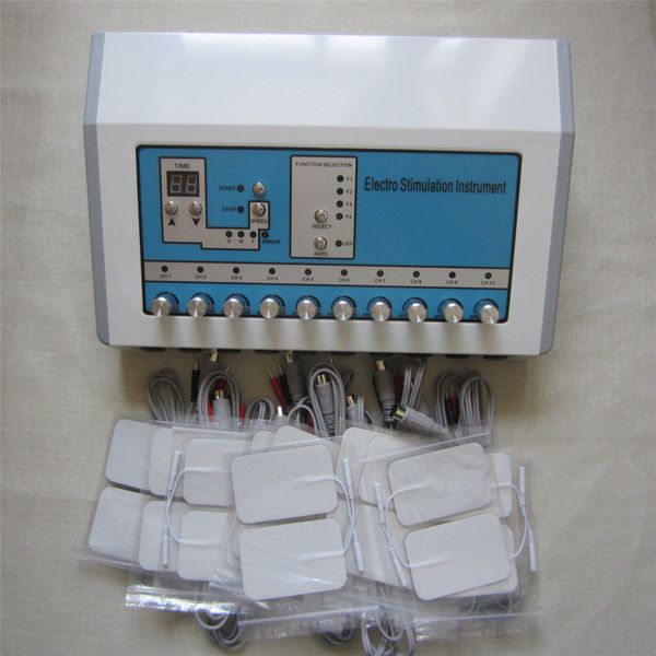 

ems muscle stimulator electric slimming machine russian waves tens electrode device for loosing weight