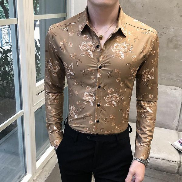 

men's casual shirts business formal shirt long sleeve fashion 2021 all thin game club smoking dresses, White;black