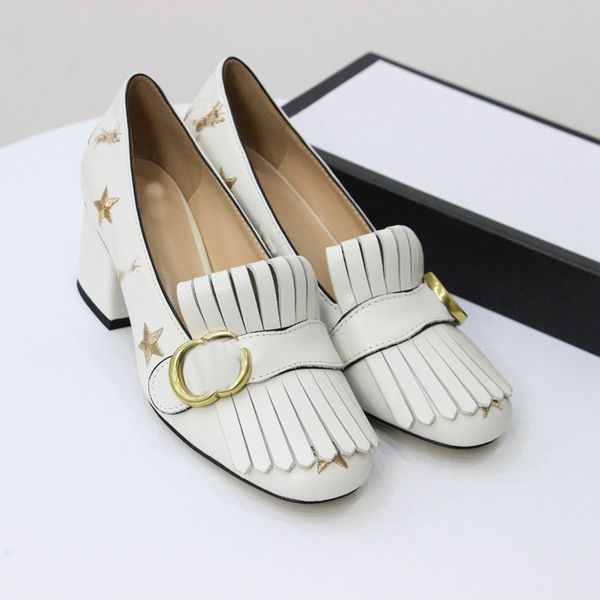 

luxury designer ggc dress shoes mid-high heels classic letters leather chain shoes girls party wedding festival guucci a1, Black