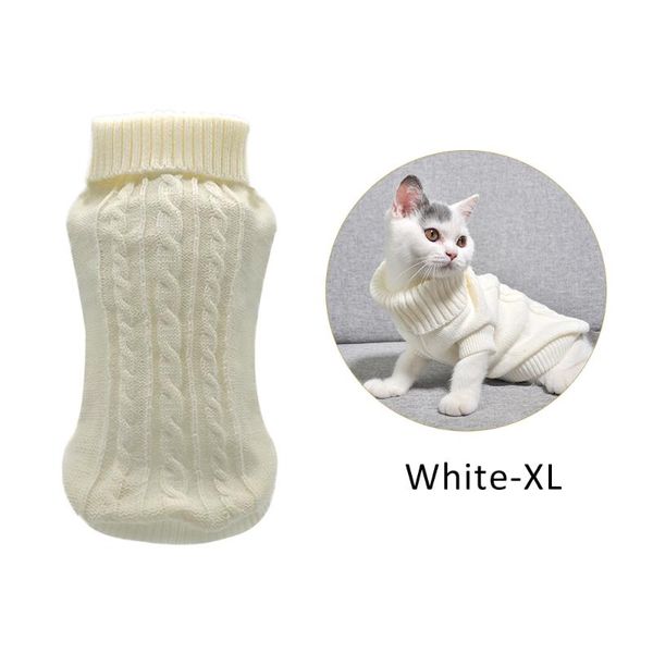 

cat costumes warm pet knitted sweater for cats jumper puppy pug coat clothes pullover shirt kitten dog