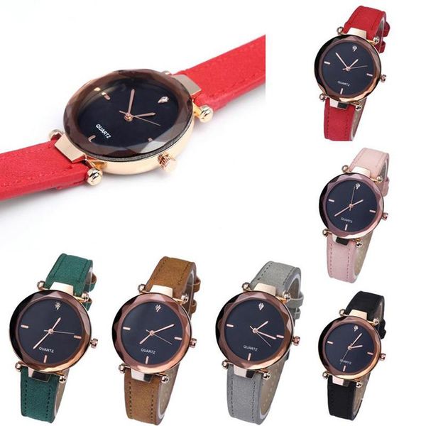 

wristwatches women fashion leather strap ladies watch crystal quartz wrist watches, Slivery;brown