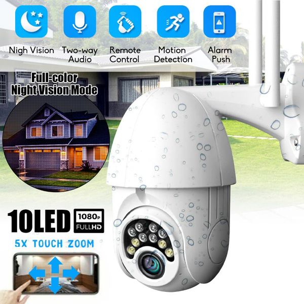 

zoom outdoor waterproof ptz pan tilt 1080p security ip ir camera night vision home cam cameras