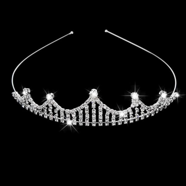 

hair clips & barrettes elegant crystal shining bridal head tiara band wedding party headwear silver color, Golden;silver