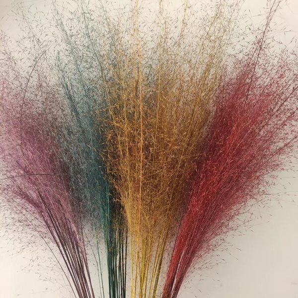 

decorative flowers & wreaths 20pcs natural plants pink daisy chaotic grass decor wedding flower bunch for home christmas easter decorations