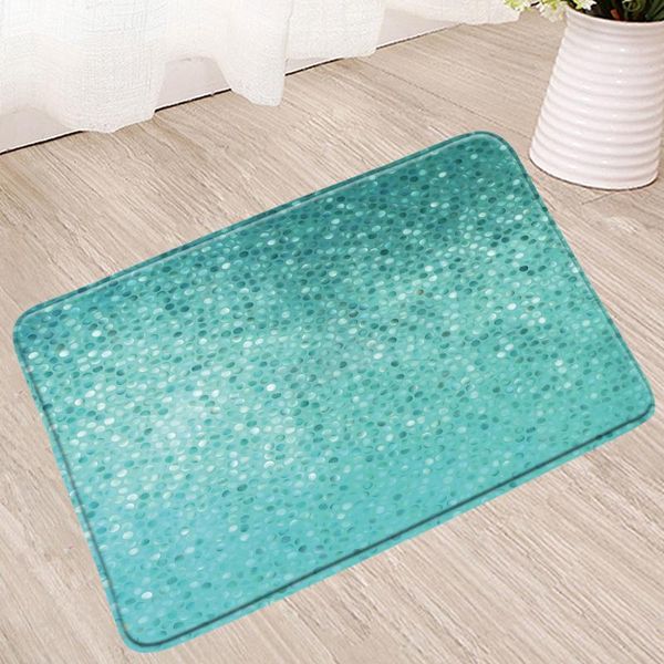 

bath mats small dot turquoise mat 3d geometry bathroom rugs shower toilet kitchen front door pad foot carpet home decor non-slip