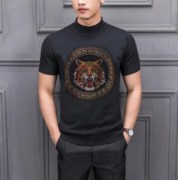 

men's sweaters male rhinestone design hip hop shirts fashions, White;black