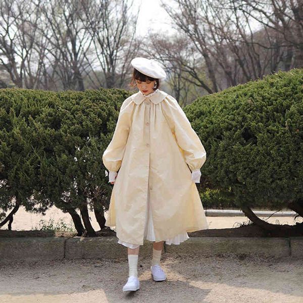 

japanese style dress long feminine sweety peter pan collar single line breasted dressed with bowknot, Black;gray