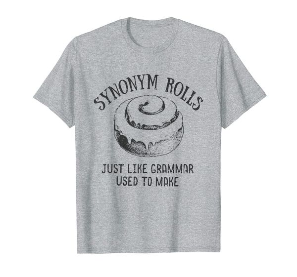

synonym rolls just like grammar used to make t-shirt, White;black