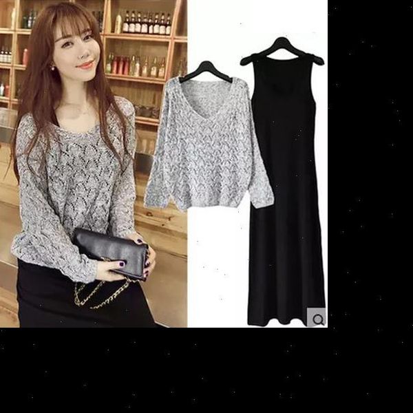 

autumn thin women sweater pullover bottom bat sleeve v neck long loose knitted, White;black