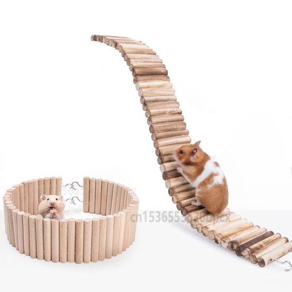 

small animal supplies hamster swing multi-function super long soft ladder fence combo wooden toy anti-seize