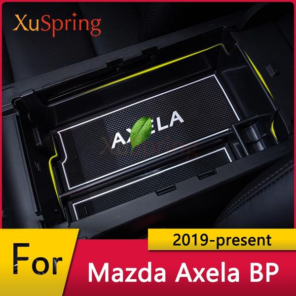 

car organizer interior decoration console armrest container storage box repair accessories style for 3 axela 2021