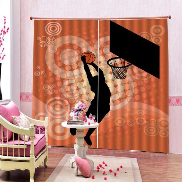 

curtain & drapes 3d luxury blackout window living room sport curtains balls