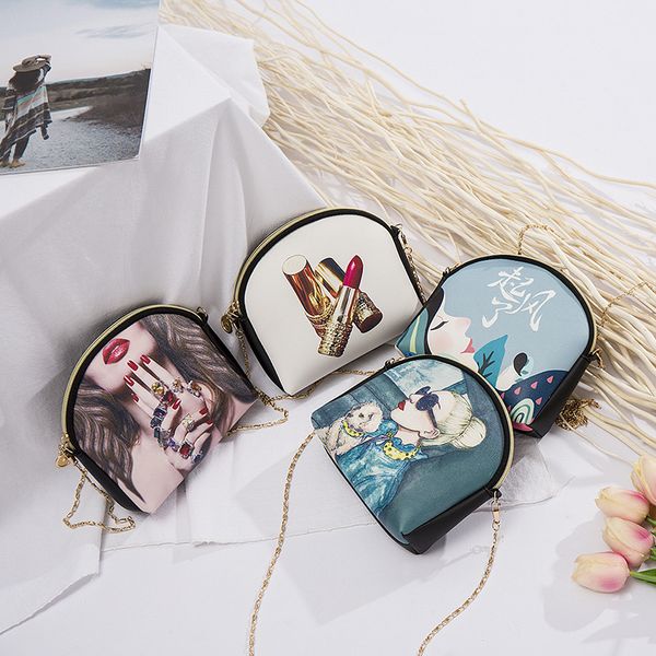 

new fresh gift 2018 messenger small bag shoulder chain fashion female printed summer personality nbhac