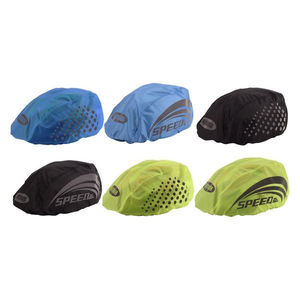 

cycling caps & masks waterproof helmet cover reflective strip bicycle ride gear protection for hiking outdoor sports supplies, Black