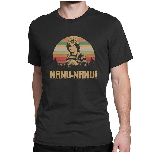 

men's t-shirts nanu-nanu - vintage retro t-shirt, White;black