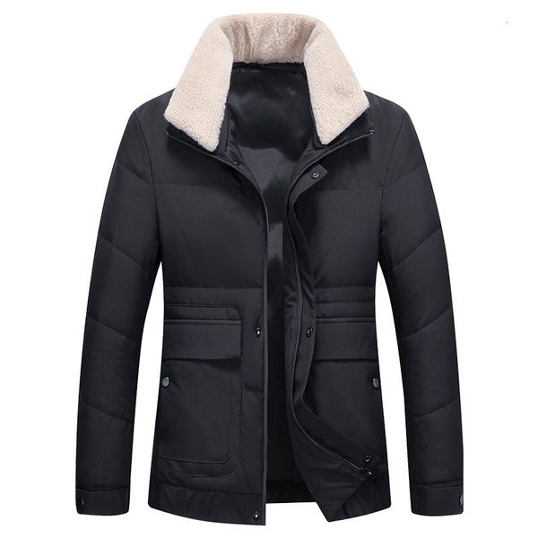 

men's jackets new down coat fshion winter white duck multiple pockets casual warm male coats gift m-4xl k7tz, Black;brown