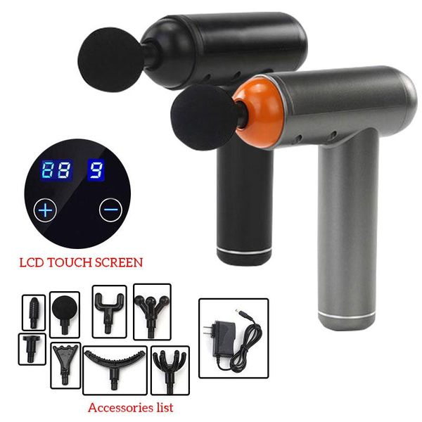 

massage gun 2021 lcd display mini neck and back percussion massager relax body relaxation electric home exercise equipment