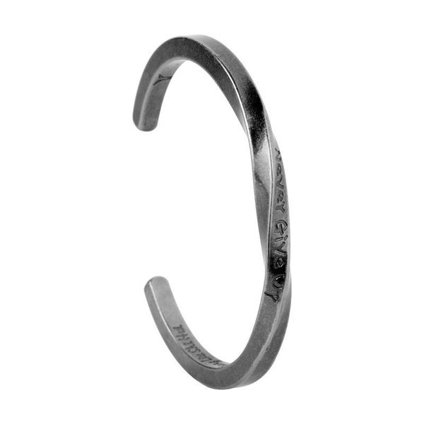 

bangle european and american fashion spiral letter opening adjustable bracelets men's wild creative ladies, Black
