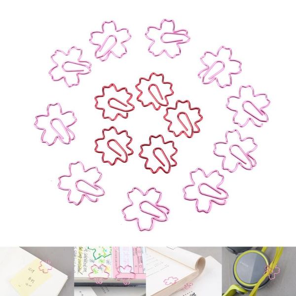 

bookmark sakura cherry blossom flowers paperclips clips for book markers planners paper