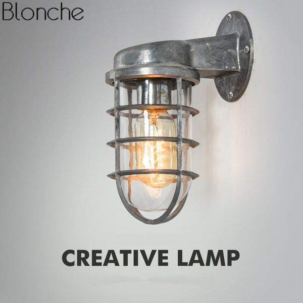 

wall lamp vintage loft industrial retro iron sconce light fixtures for bedroom bathroom home decor lighting luminaire e27