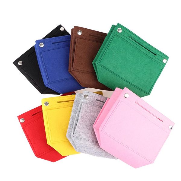 

storage bags 8 colors felt cloth insert bag organizer makeup handbag travel inner purse portable cosmetic